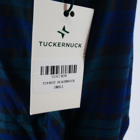 NEW Tuckernuck  Blackwatch Royal Blue Green Shirt Dress Holiday Women's Small - Picture 5 of 11